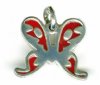Sterling Silver 12x15mm Butterfly Pendant